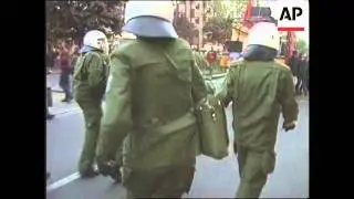 GERMANY: BERLIN: ANARCHIST'S MARCH ENDS IN VIOLENCE