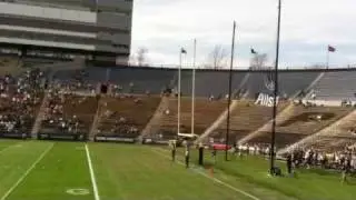Carson Wiggs kicks 67 yard field goal at 2011 Purdue spring
