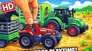 Toy Tractors Playtime 🚜 | Kids Farming Fun in HD