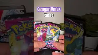 Gengar Vmax chase in Fusion Strike 2 Packs! 😈 #pokemon #pokemoncards #gengar #fusionstrike