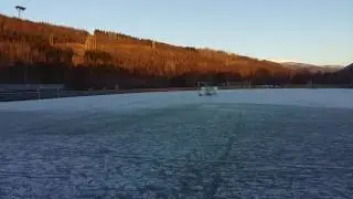 S&oslash;rfold Fotballklubbs stadion Lakselva Idrettsanlegg i Straumen i S&oslash;rfold Kommune