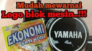CARA CAT LOGO COVER MESIN- BLOK /BAK F1zr mengunakan Sabun colek