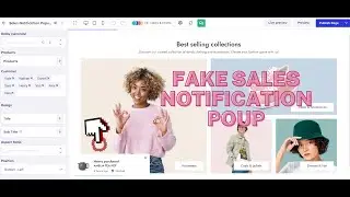 Fake Sales Notification Popup by Veda Builder