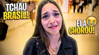 TCHAU BRASIL! Ela chorou na despedida 😭