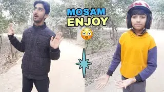 Aj park ma mosam enjoy karna Kay😱