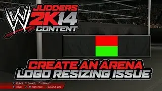 Example of WWE 2K14 Arena Logo Issues