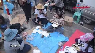 Protest against military coup in Myanmar (12-2-2021)