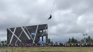Slackliner Jaan Roose, Tallinn 2019, part 1