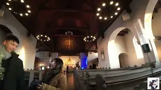 Winter walking tour G&ouml;teborg Sweden 🇸🇪 4K 60fps Farm and Masthugget Church with city view ASMR