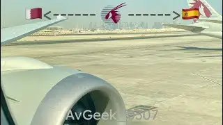 Qatar Airways Boeing 787-9 Departure out of Doha