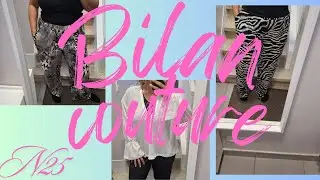 Bilan couture N 25 : mes cousettes du mois d'août