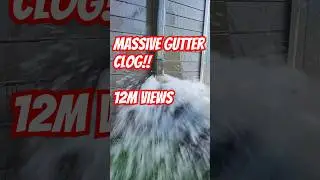 Down Spout EXPLODES! #satisfying #asmr #shorts