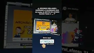 SEGUIMOS DIBUJANDO / DISE&Ntilde;ANDO el CALENDARIO 2022 del equipo de MOTOS RUI AFONSO RACING TEAM 31 🏍️🏁