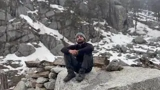 Snow fall on Kareri Lake Trek  #karerilake #snowfall