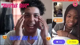 ASKING GIRLS TO RATE ME 1-10😍 MONKEY APP🐵