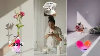 Sale Titles Social Media Promo Pack Trendy Liquid Stickers