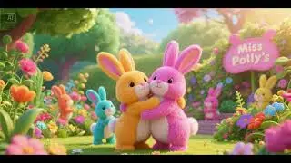 Miss Polly&rsquo;s Garden of Bunny Hugs | Kindness & Friendship Song for Kids | Nursery Rhymes