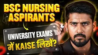 BSc Nursing University Exams: How to Write Answers? 📝 Chandan Sir's Pro Tips!