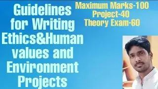 Guidelines FOR Writing Ethics and Environmental projects for Intermediate Students.