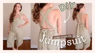 EASY DIY JUMPSUIT | drafting a pattern & sewing