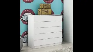 C&ocirc;moda 5 Gavetas Premium Tcil M&oacute;veis Branco