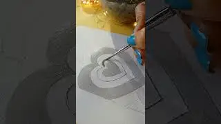 DIY Phone  cover with Acrylic Paint || Heart shaped phone case🎨💞 #artist #satisfying #diy