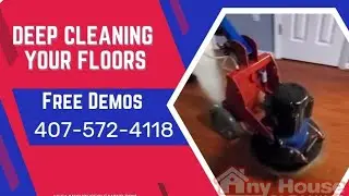 Scrubbing Resilient Flooring. Easy Pease with Phoenix OP Machine. Saved me 2 hrs of floor scrubbing
