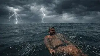 NADEI SOZINHO ATE NÃO VER MAIS A PRAIA!
