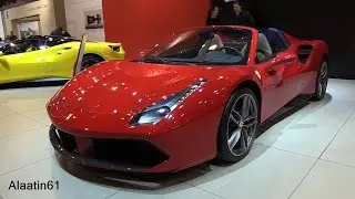 Ferrari 488 Spider 2016, 2017 Start Up, Exhaust, In Depth Review Interior Exterior