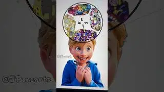 guess what is inside the head of Riley Anderson from inside out 2 - 7 #art #insideout2 #insideout