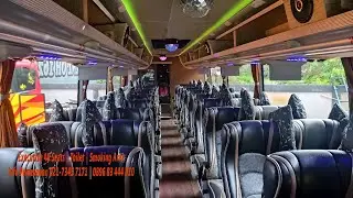 Bus Pariwisata William || Executive Class Seat 2-2 || 45 Seat, Toilet Custom, Smoking Room.