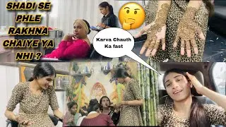 करवा चौथ का व्रत रखा😍|| सबने लगवायी महेन्दी❤️||करुणा दी के घर गये आज||karwa chauth@tanvinagar_002
