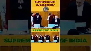 supreme court judges entry like king 👑#shorts #supremecourt #entry #judge #law #short