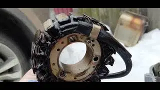 Стелс Росомаха s 800.Замена генератора.