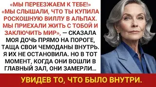 “Мы переезжаем!” Дочка ворвалась в мою новую виллу в Альпах — и застыла, увидев, что внутри…