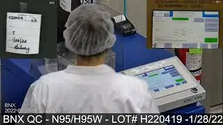 BNX N95 Mask Quality Control Review - Lot / Batch # H220419, Model H95W  - 01/28/22