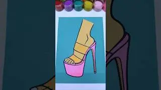 Pink High Heels Sand Art 👡✨ Relaxing ASMR #shorts