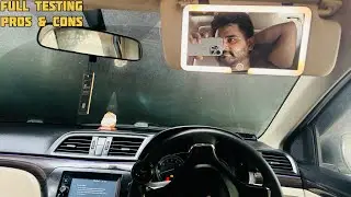 Car Vanity Mirror with LED Lights | Battery Operated | Best Car Interior Accessory || Pros And Cons