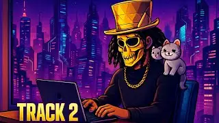 Cyberpunk Lofi Logo Loop Track 2 &mdash; Neon Aesthetic Animation + Chill Beat