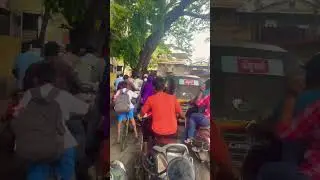 Crazy traffic in Pune 😳 #Pune #India #shorts