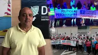 400 pescadores se manifiestan en el puerto de Almería en protesta por las restricciones de la UE