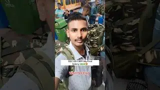 My First Salary 🙆✌️|| SSC GD CRPF Training time Salary #sscgd #crpf #firstsalary #shorts