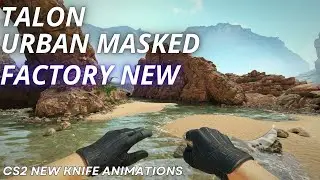Talon Knife Urban Masked | CS2 Skin Showcase with NEWEST Animation