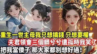 重生一世主母我只想搞錢只想要權，夫君領會三個髒兮兮遺孤時我笑了，把我當傻子，那大家都別想好過！