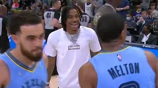 Ja Morant DANCES as Steve Kerr gets EJECTED for a no call on Jordan Poole 🙄