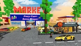 I Went to the Party Craft Market for Shopping | School Party Craft Gameplay
