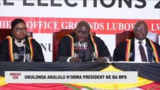 Justice Byabakama alangiridde ebyakagatibwa kubululu bwobwa President.