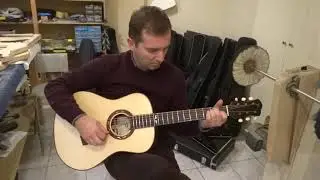 2021 Paveza/Papazoglou 12 fret OM,short scale(Italian/Padauk)