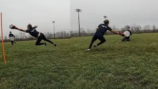 Goalkeeping 365 Game Changer Megagrip Hybrid Gloves in Action