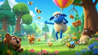 Baa Baa Blue Sheep&rsquo;s Balloon Ride | Flying Adventure Rhyme for Kids | Rhymes & Songs for Children
